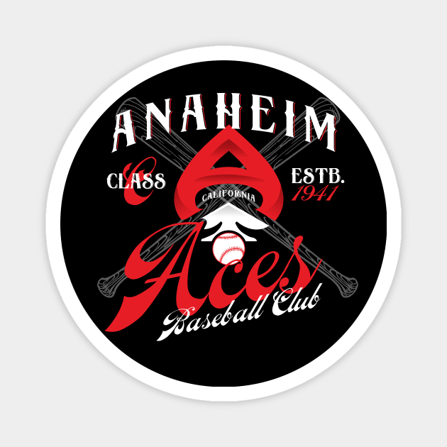 Anaheim Aces Magnet by MindsparkCreative